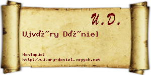 Ujváry Dániel névjegykártya