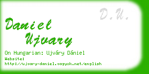 daniel ujvary business card